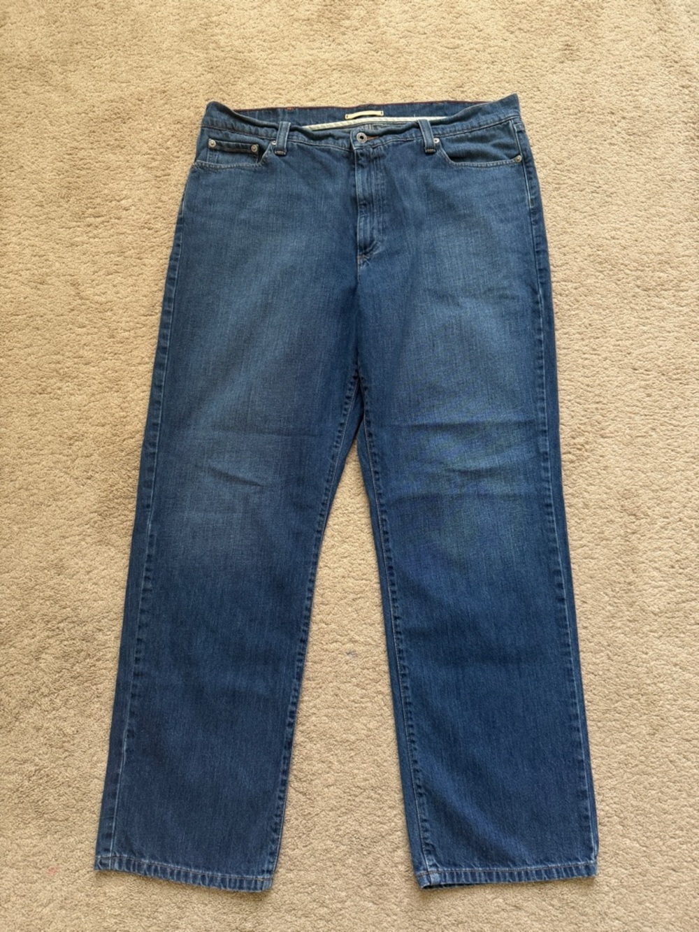 L.L. Bean Men's Straight-Leg Jeans in Blue